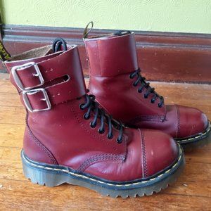 Rare vintage made in England Red Dr. Marten Boots